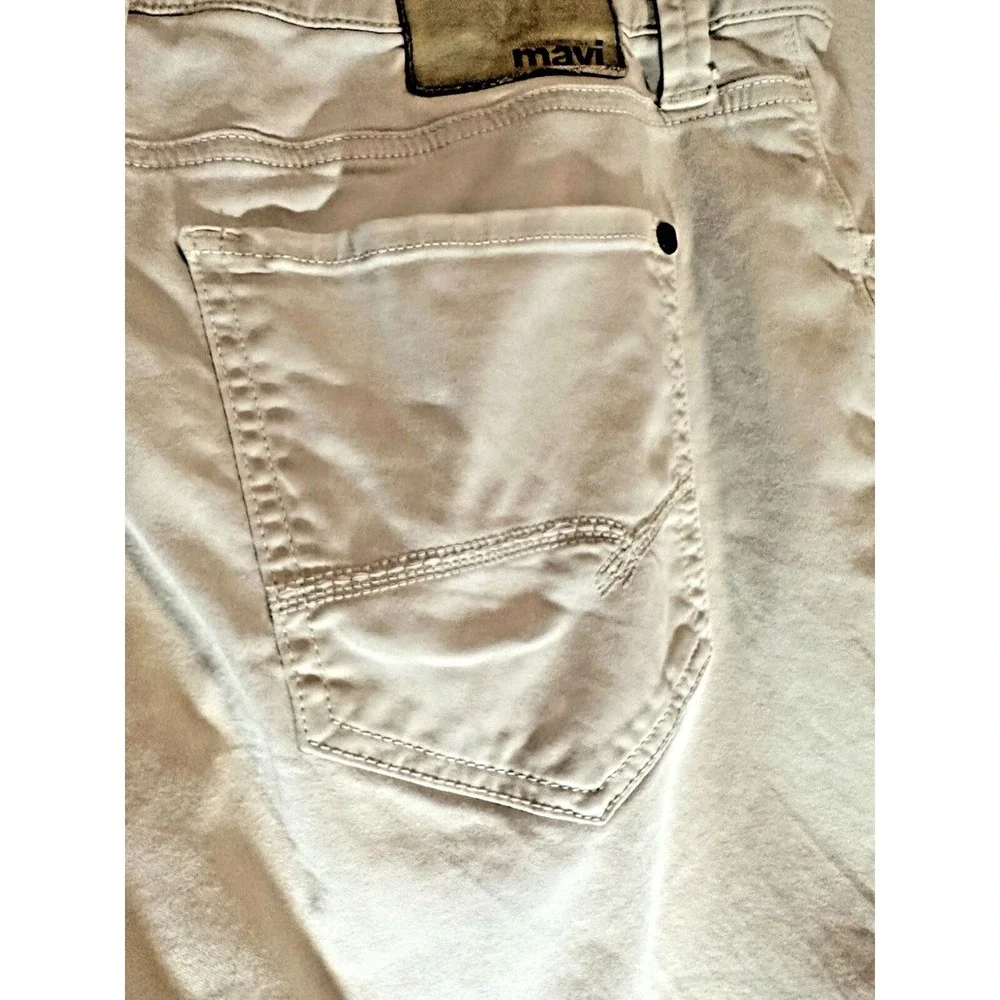 Mavi Jeans Pants Mens 38x32 Beige Chino Zach Straight Leg Stretch Casual Work